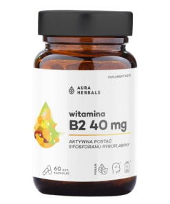 AURA HERBALS Vitamin B2 R-5-P 40 mg riboflavin (60 caps)