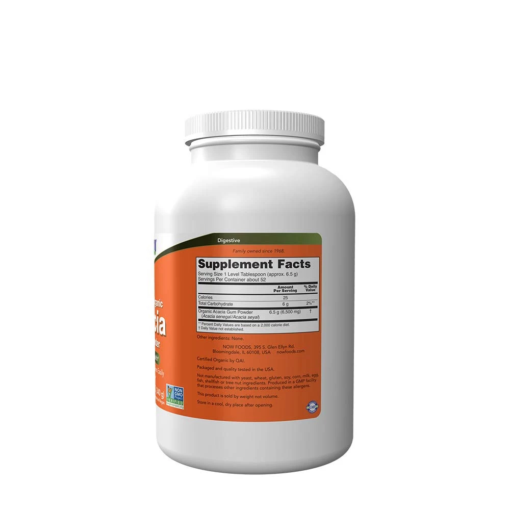 NOW Foods - Bio Akazienfaser Pulver - 340g – Bild 2