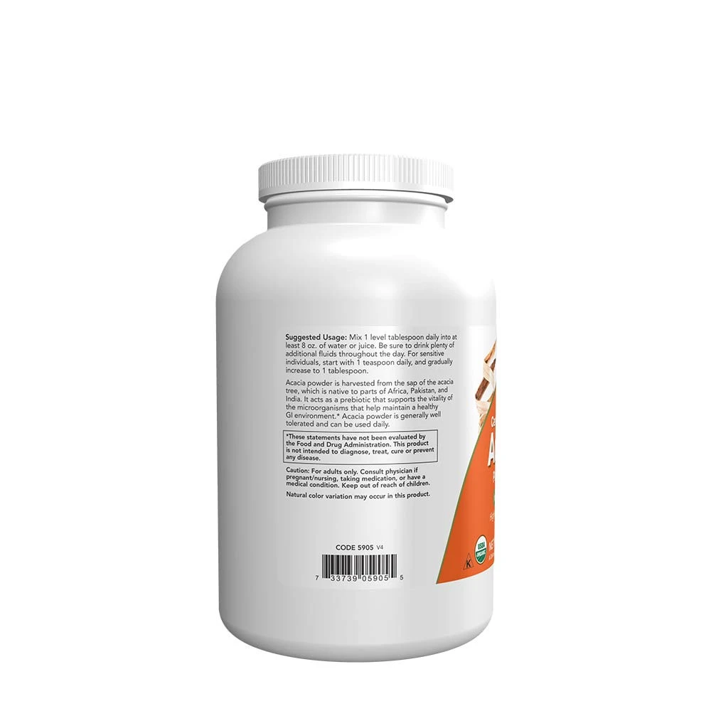 NOW Foods - Bio Akazienfaser Pulver - 340g – Bild 5