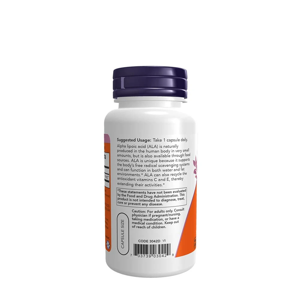 NOW Foods - Alpha-Liponsäure 250 mg - 60 Kapseln für optimale Gesundheit und Wohlbefinden – Bild 5