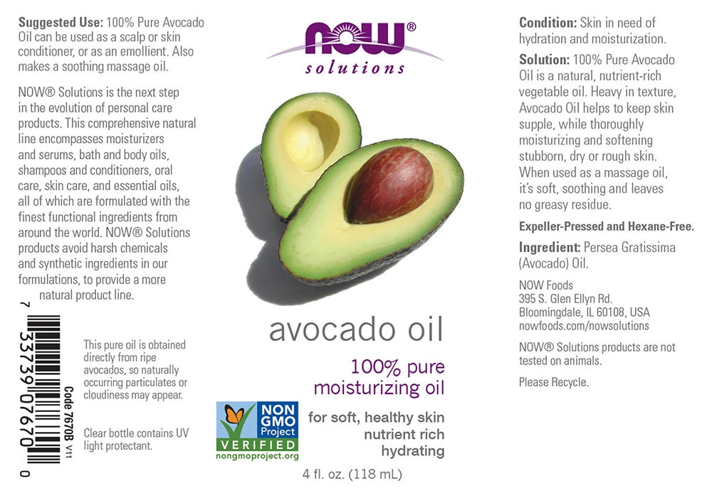 NOW Foods - Avocadoöl - 118 ml – Bild 4