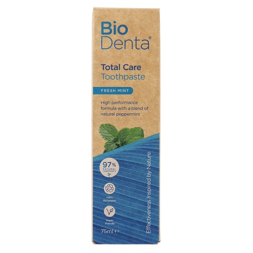 BECONFIDENT BioDenta toothpaste for comprehensive dental care with fresh mint flavour (75 ml)