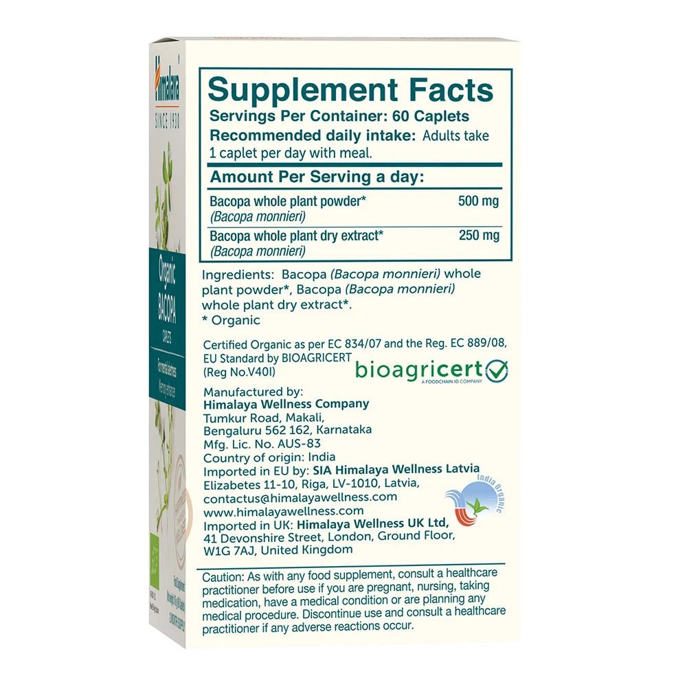 Himalaya - Bio Bacopa - 60 Tabletten – Bild 4