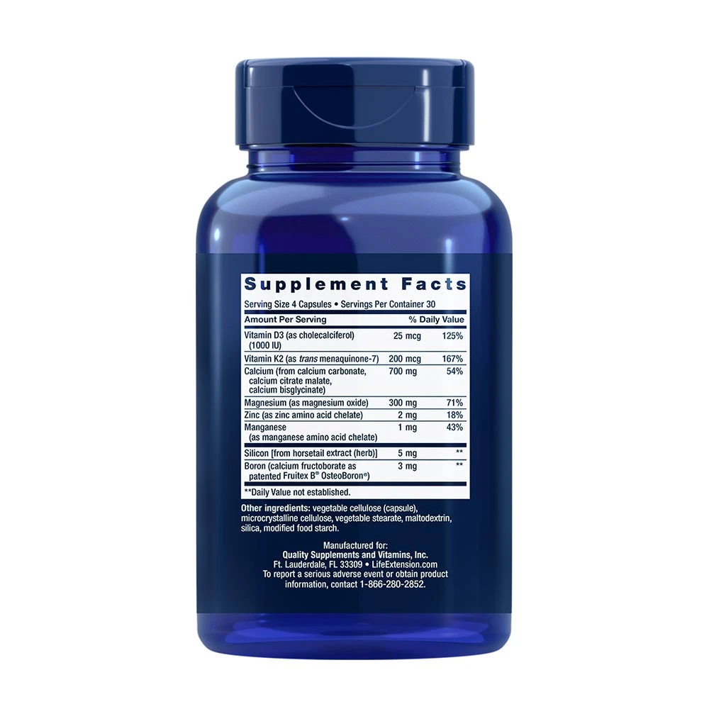 Life Extension - Knochenstärkung mit Vitamin K2 - 120 Kapseln – Bild 2