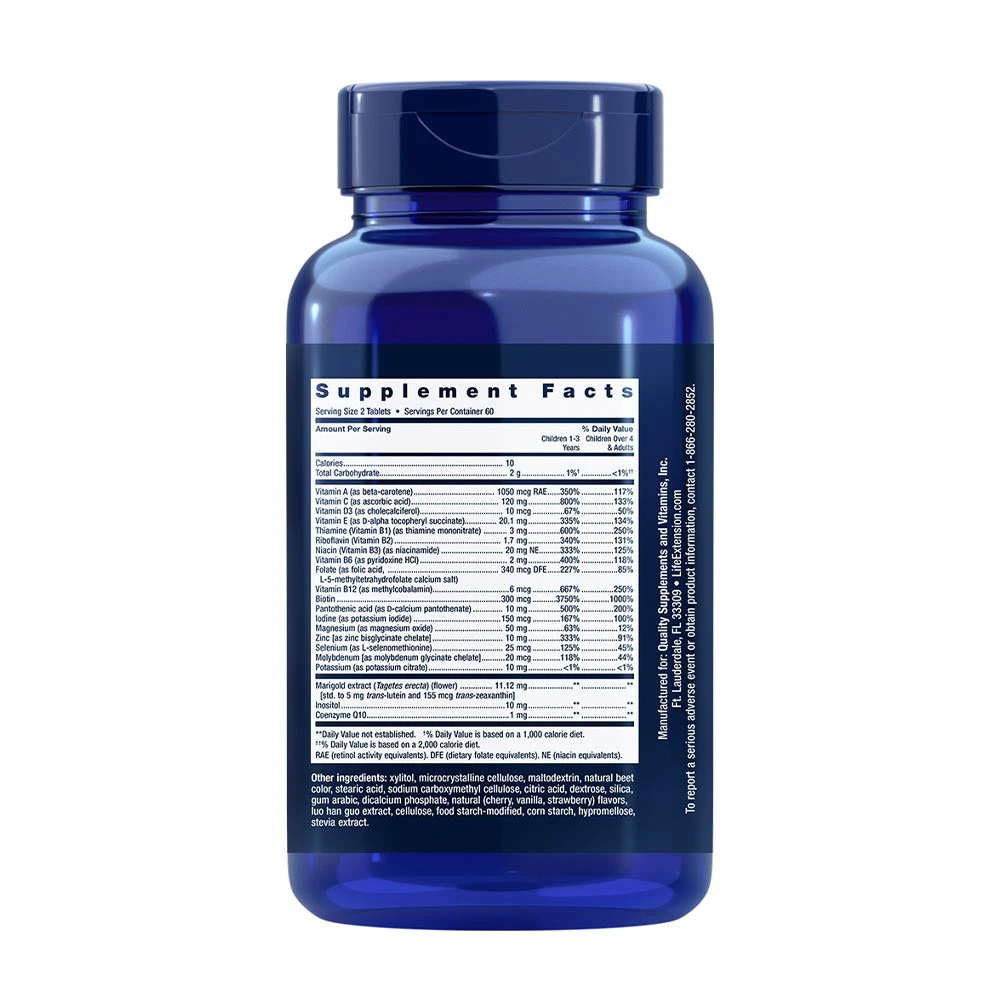 Life Extension - Kinderformel Mix, natürliche Beerenaromen - 120 Kautabletten – Bild 3