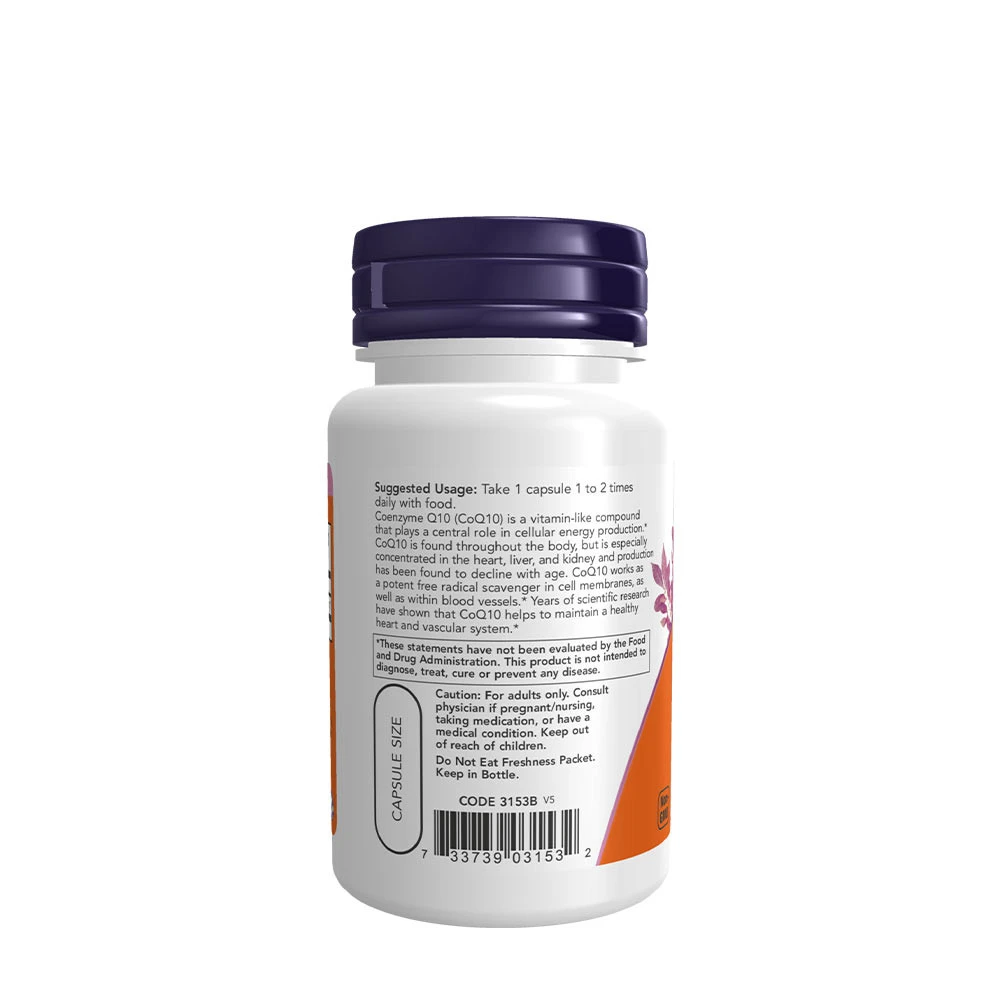 NOW Foods - Coenzym Q10, 60 mg - 60 Kapseln – Bild 6