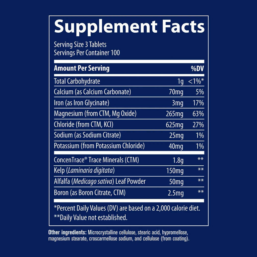 Trace Minerals - ConcenTrace Spurenelemente-Tabletten - 90 Tabletten – Bild 3