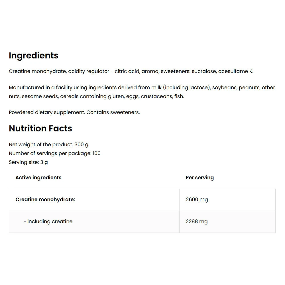OstroVit - Kreatinmonohydrat, Mango - 300g – Bild 5
