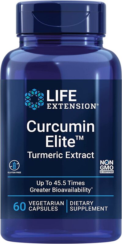 Life Extension - Elite Curcumin Kurkuma-Extrakt - 60 Kapseln – Bild 2