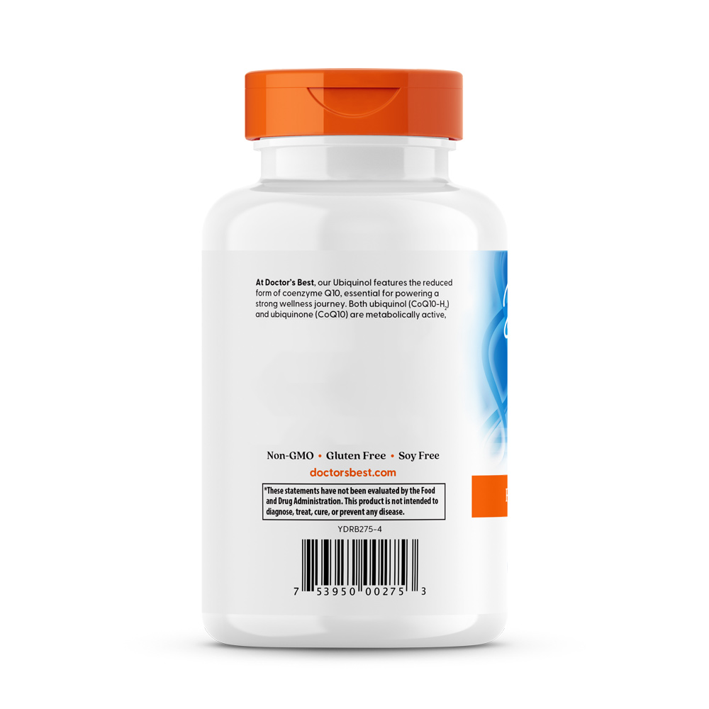 Doctor's Best Ubiquinol mit Kaneka 200 mg, 120 Weichkapseln – Bild 3