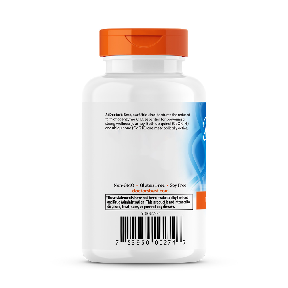 Doctor's Best Ubiquinol mit Kaneka 200 mg, 30 Weichkapseln – Bild 3