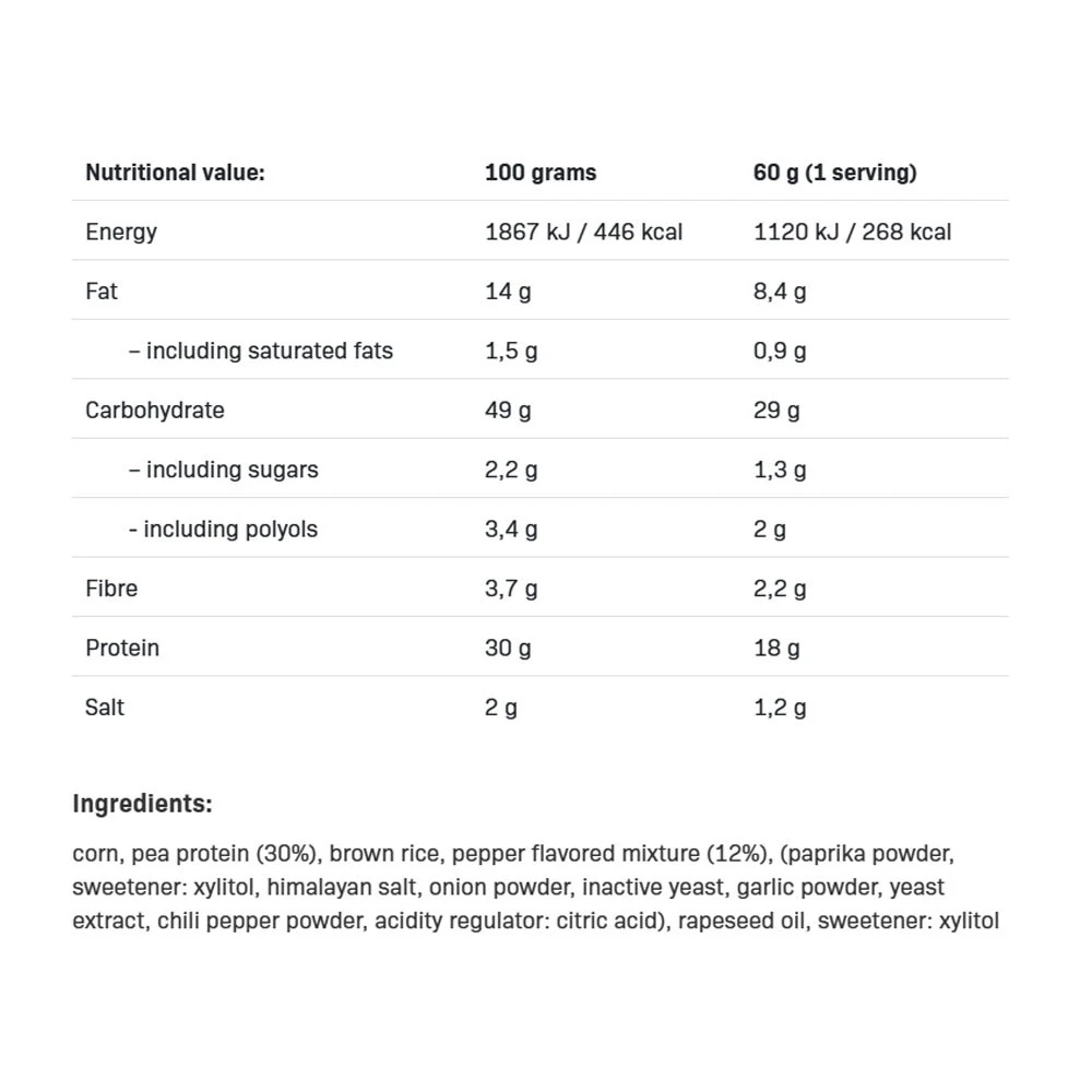 Allnutrition - Fitking Leckere Proteinchips, Süße Paprika - 60g – Bild 3