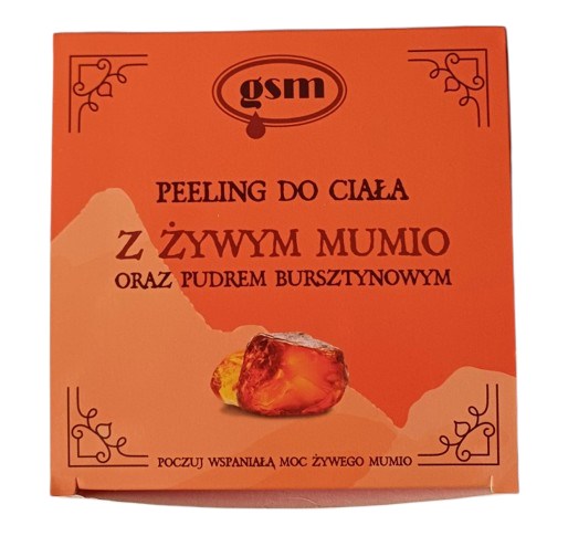 GSM Körperpeeling mit echtem Mumio und Bernsteinstaub (200 ml / 6,8 fl.oz)