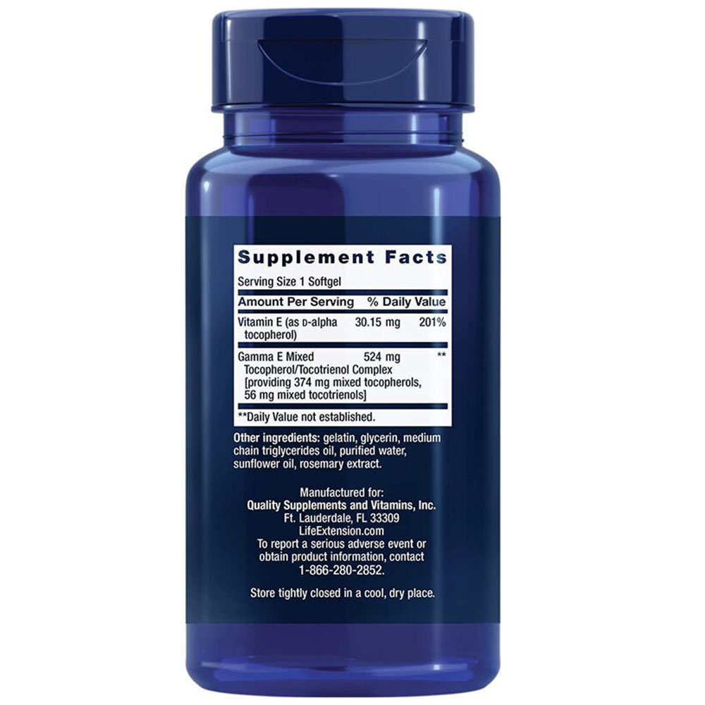 Life Extension - Gemischte Tocopherole und Tocotrienole - 60 Weichgelatinekapseln – Bild 5