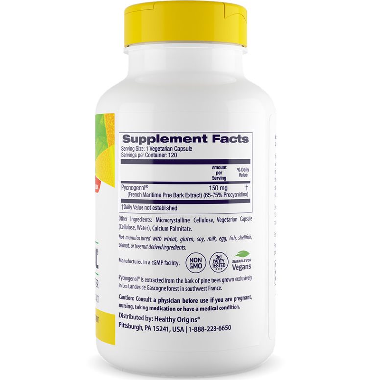 Healthy Origins Pycnogenol 150 mg, 120 Kapseln – Bild 3