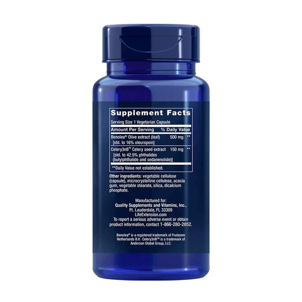 Life Extension - Fortgeschrittene Unterstützung der Gefäße durch Olivenblattextrakt - 60 Kapseln – Bild 6