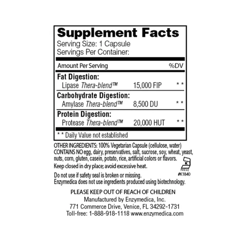 Enzymedica - Lypo Gold - 60 Kapseln – Bild 4