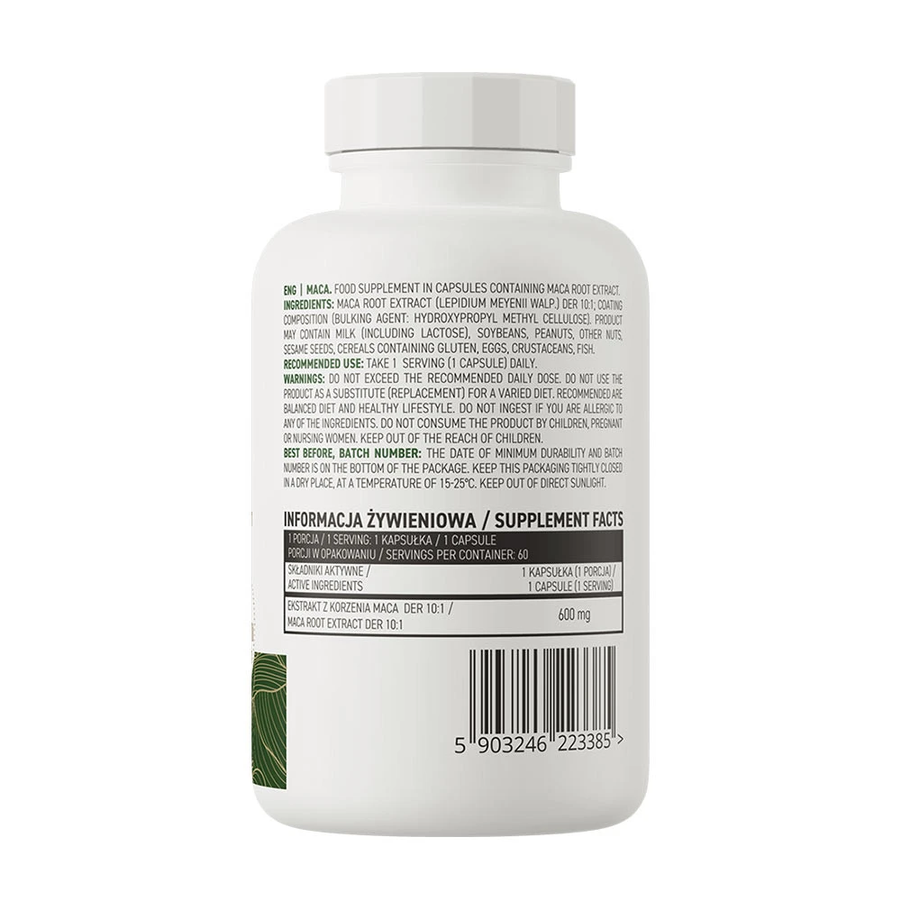 OstroVit - Maca, 600 mg - 60 vegane Kapseln – Bild 7
