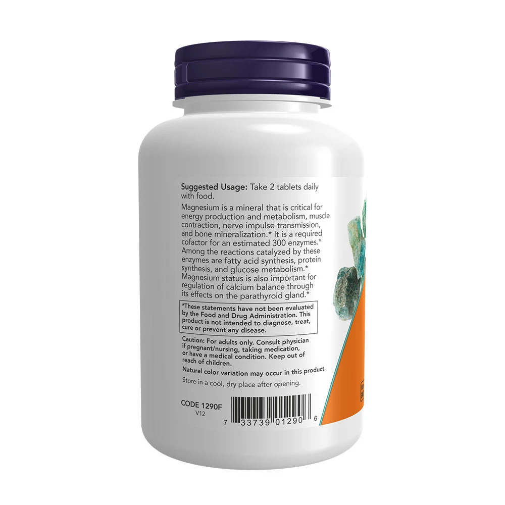 NOW Foods - Magnesiumcitrat 200 mg - 100 Tabletten – Bild 5