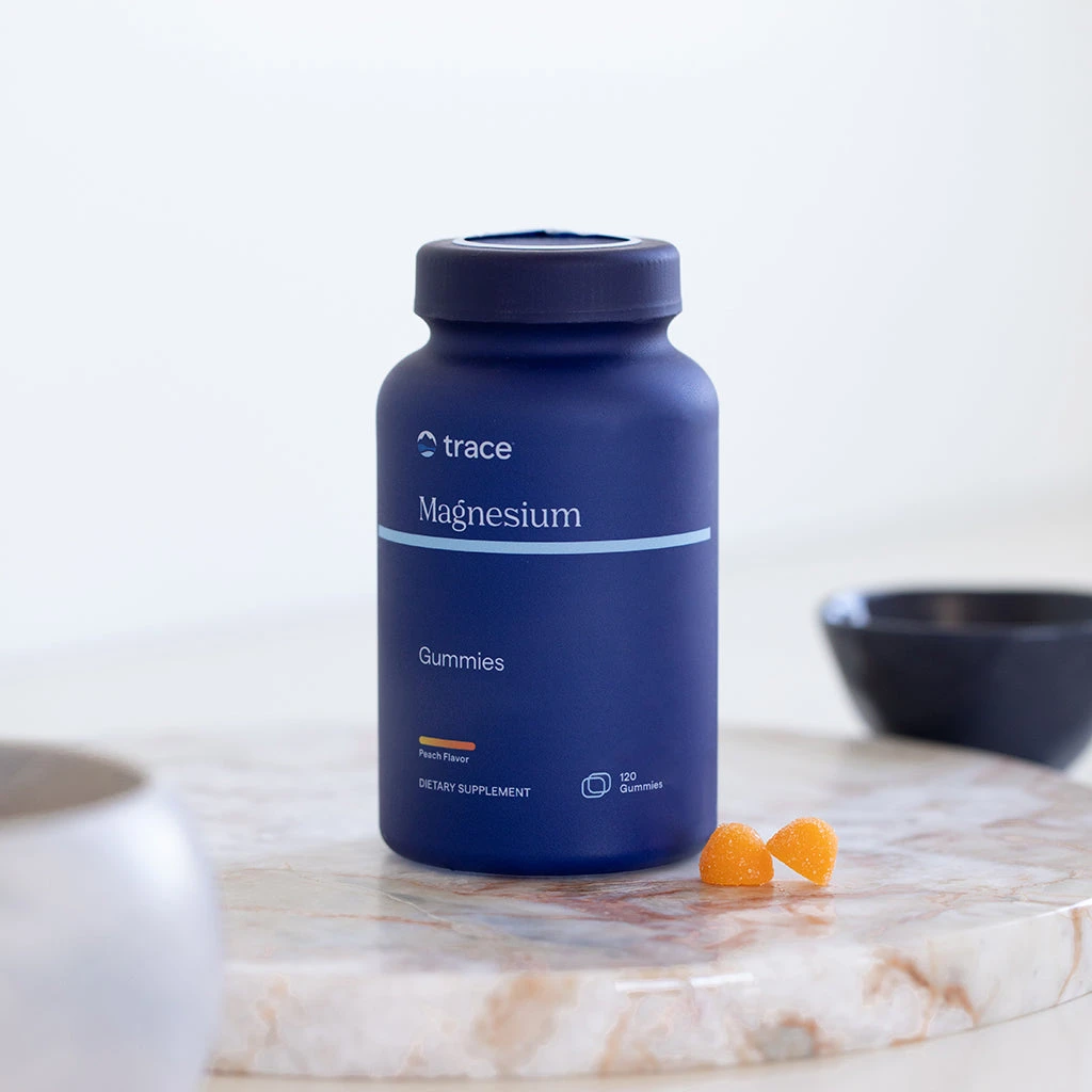 Trace Minerals - Magnesium-Gummibonbons, Pfirsichgeschmack - 120 Stück – Bild 3