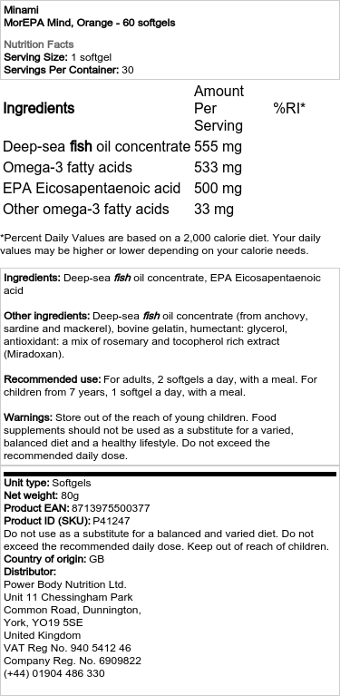 Orange - 60 softgels