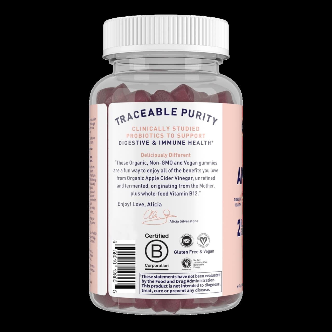 Garden of Life - Mykind Organics Apfelessig mit Probiotika - 60 vegane Gummibärchen – Bild 3