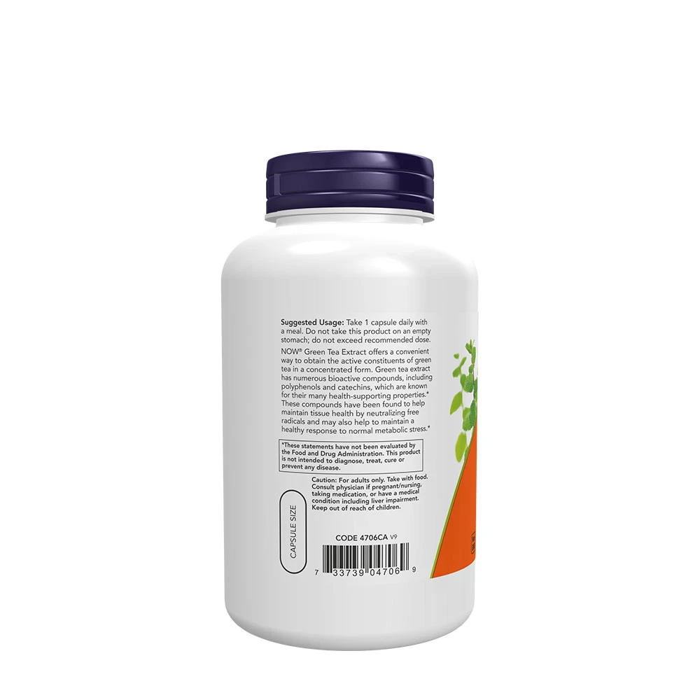 NOW Foods - Grüner Tee Extrakt, 400 mg - 250 Kapseln – Bild 5