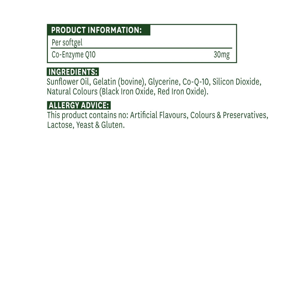 Natures Aid - Coenzym Q10 30 mg (30 Weichkapseln) – Bild 5