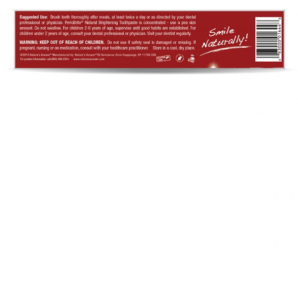 Nature's Answer Periobrite Zahnpasta Zimtminze 113,4g – Bild 5