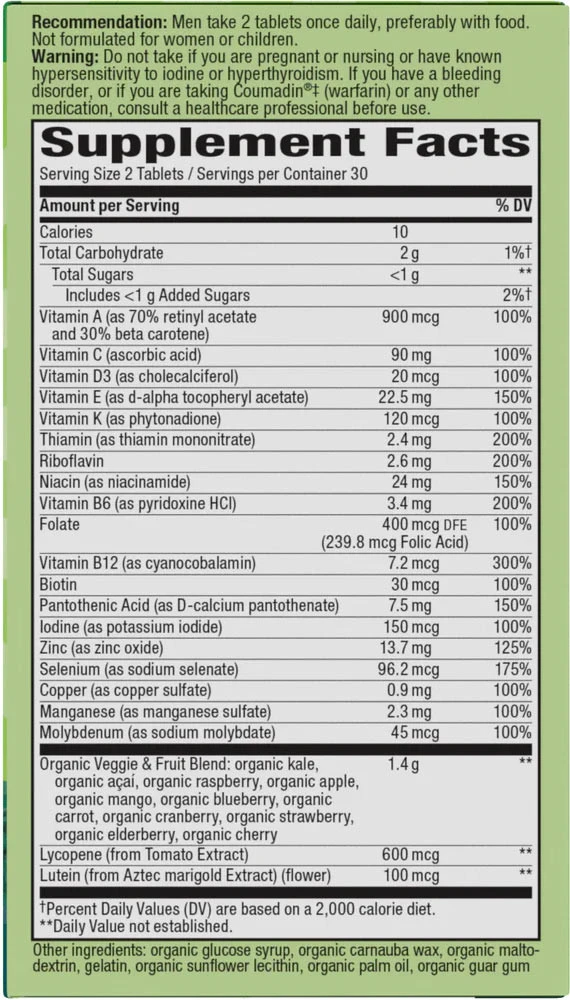 Nature's Way - Alive! Gartenfrische für Männer (60 Tabletten) – Bild 7