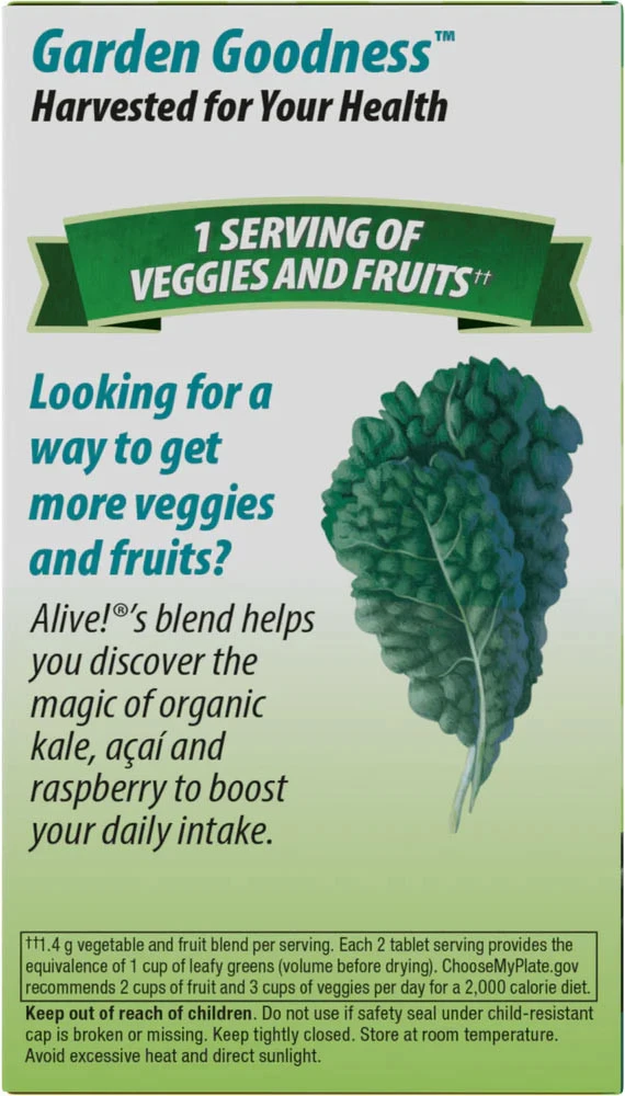 Nature's Way - Alive! Gartenfrische für Männer (60 Tabletten) – Bild 9