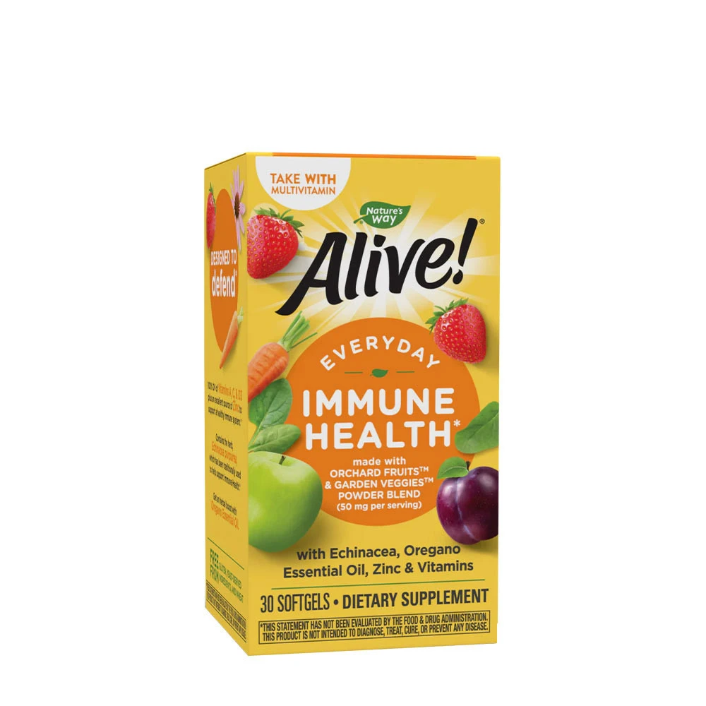 Nature's Way - Alive!® TäGliche ImmununterstüTzung (30 Weichkapseln)-image