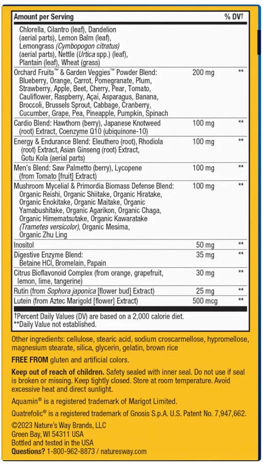 Nature's Way - Alive!® Max3 Tägliches Multivitamin für Männer (90 Tabletten) – Bild 8