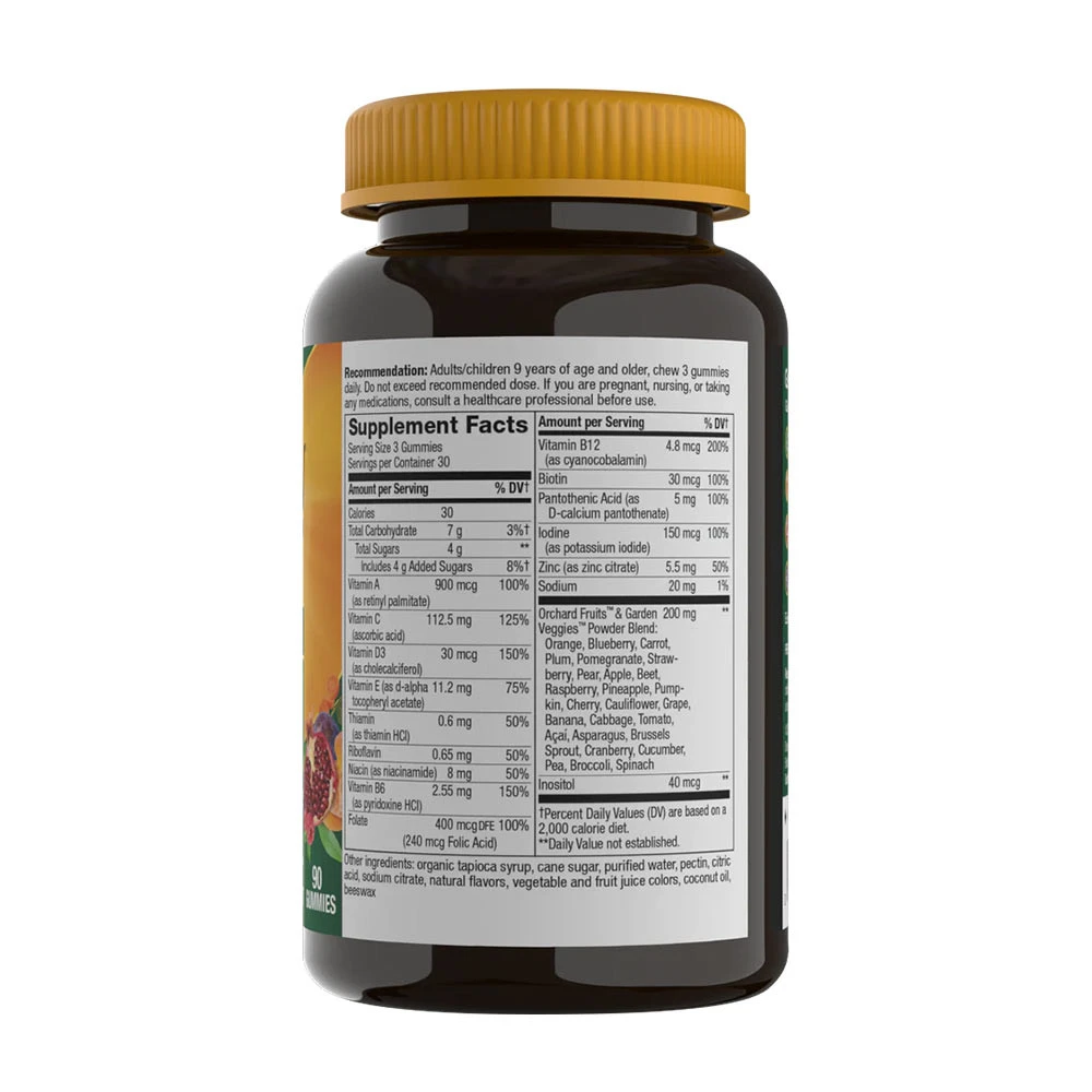 Nature's Way - Alive!® Premium Erwachsenen-Multivitamin-Gummis (90 Gummis) – Bild 2