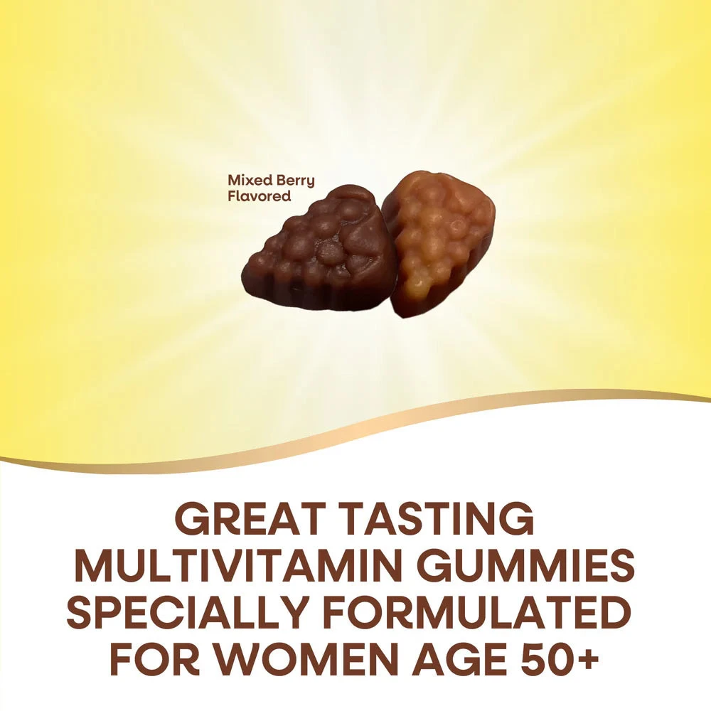 Nature's Way - Alive!® Frauen 50+ Multivitamin-Gummis (130 Gummis, gemischte Beeren) – Bild 9