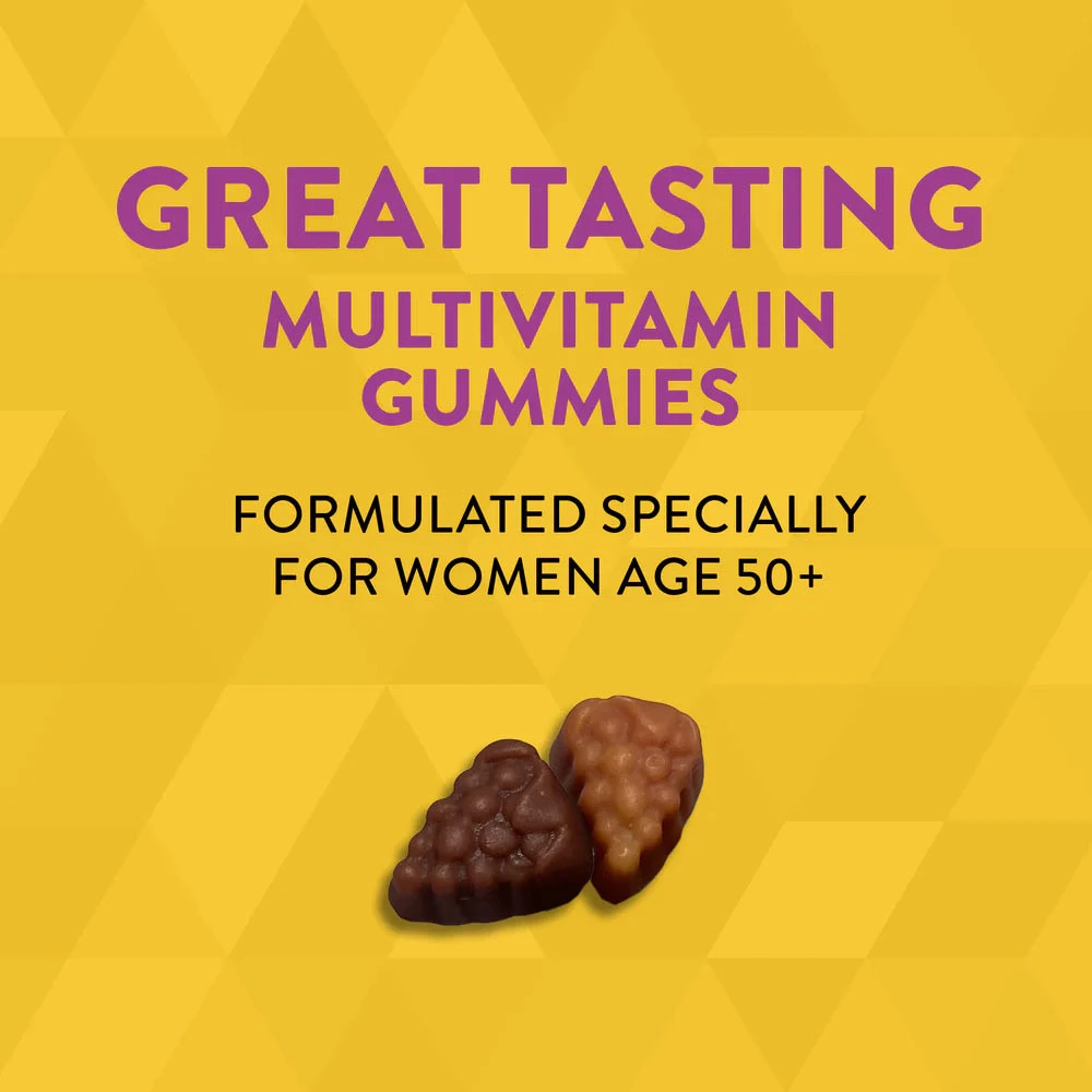 Nature's Way - Alive!® Frauen 50+ Multivitamin-Gummis (150 Gummibärchen, gemischte Beeren) – Bild 6