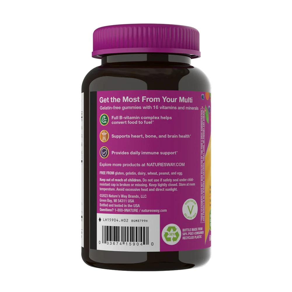 Nature's Way - Alive!® Frauen 50+ Multivitamin-Gummis (60 Gummis, gemischte Beeren) – Bild 5