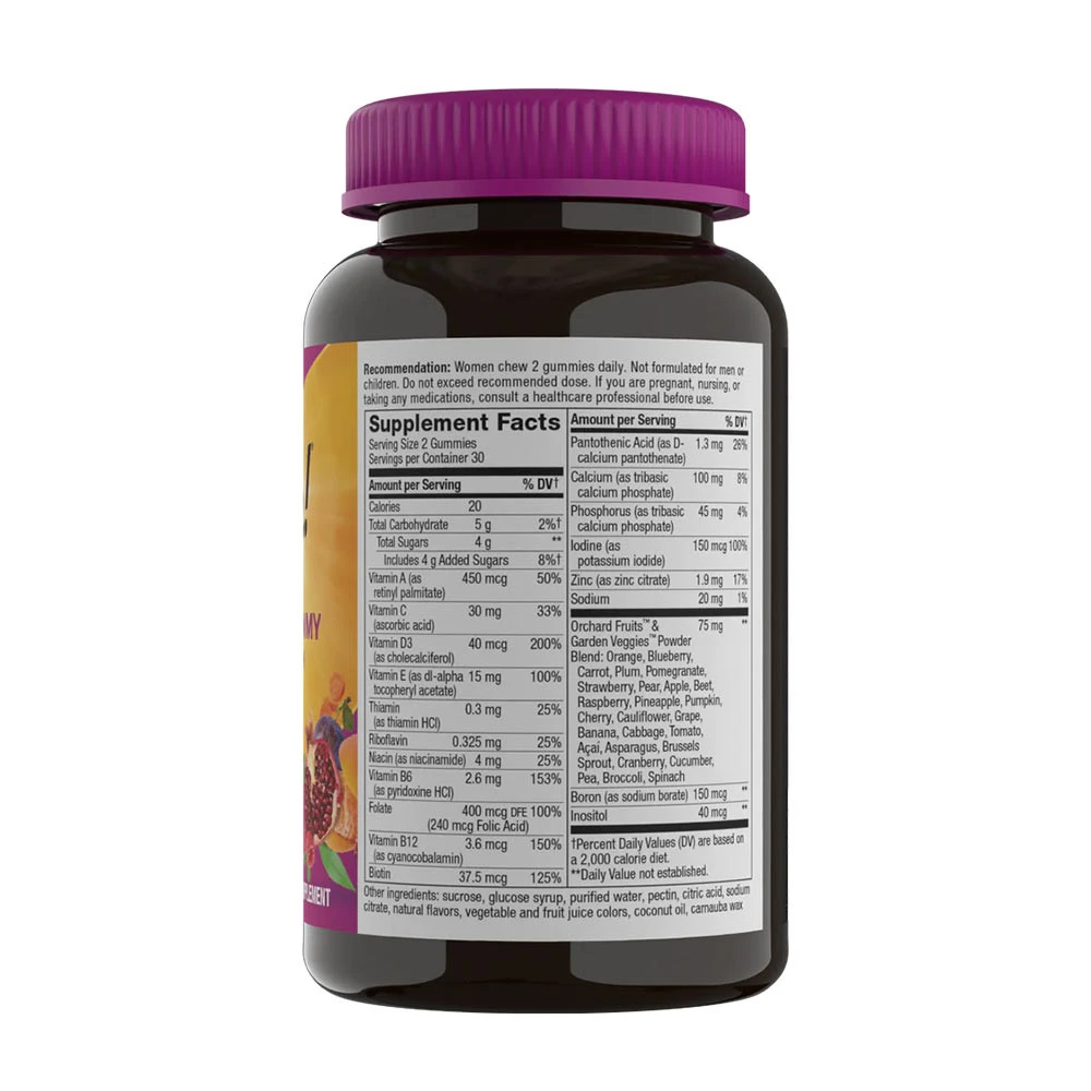 Nature's Way - Alive!® Frauen-Multivitamin-Gummis (60 Gummis, gemischte Beeren) – Bild 7