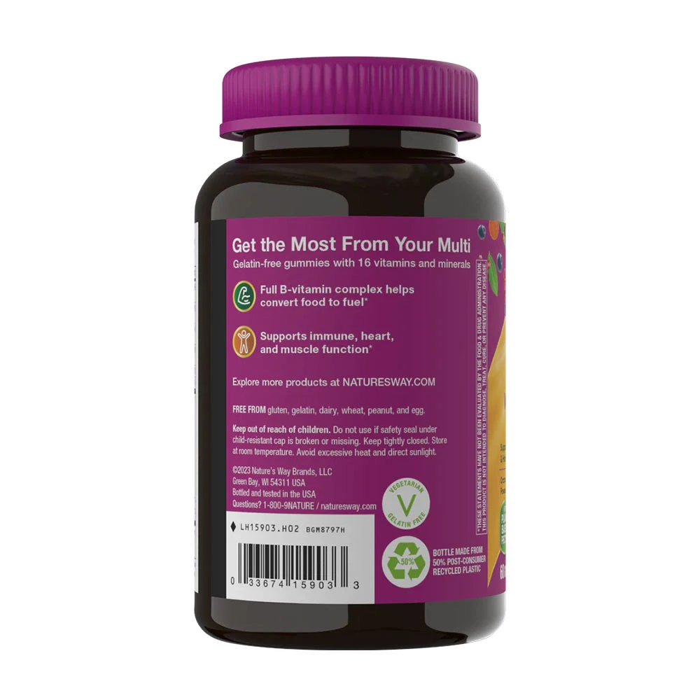 Nature's Way - Alive!® Frauen-Multivitamin-Gummis (60 Gummis, gemischte Beeren) – Bild 8