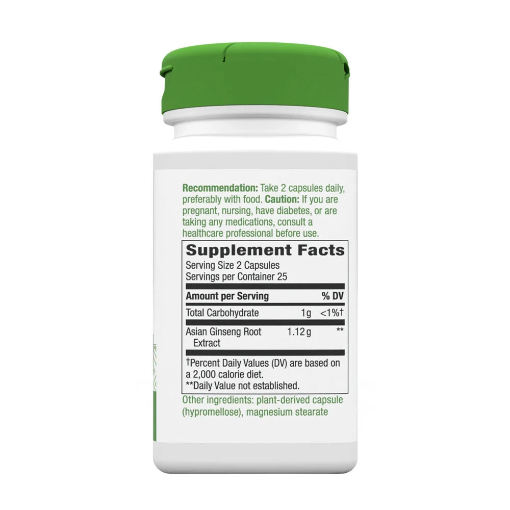 Nature's Way - Asiatischer Ginseng (50 Kapseln) – Bild 2