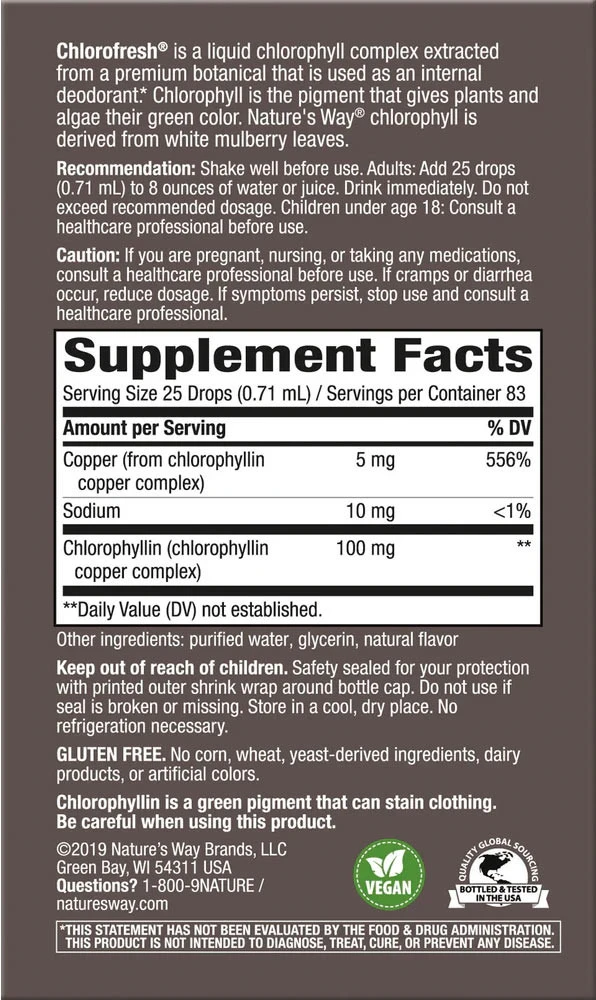Natures Way - Chlorofresh® Chlorophyll-Tropfen (59 ml) – Bild 2