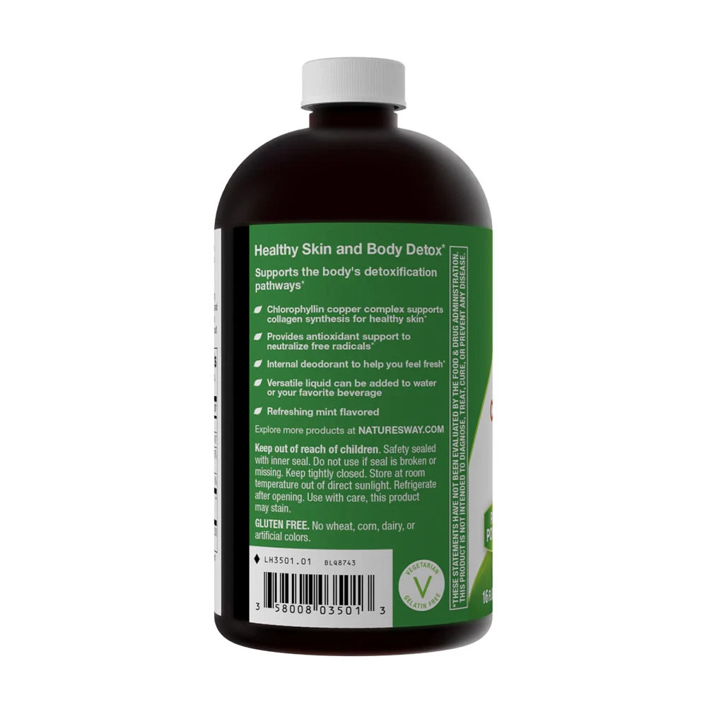 Natures Way - Chlorofresh® flüssiges Chlorophyll (480 ml, Minze) – Bild 9