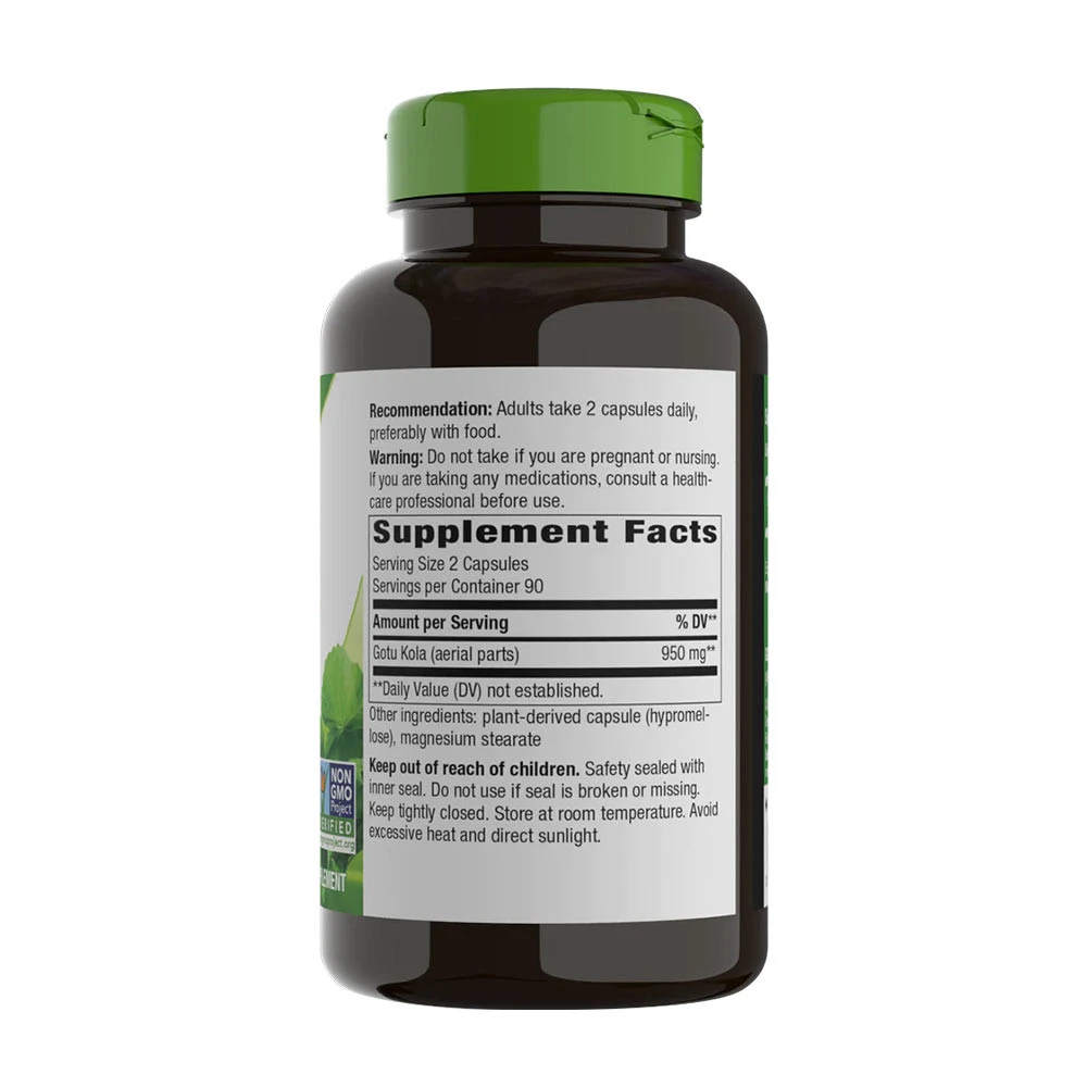 Natures Way - Gotu-Kola-Kraut (180 Kapseln) – Bild 11