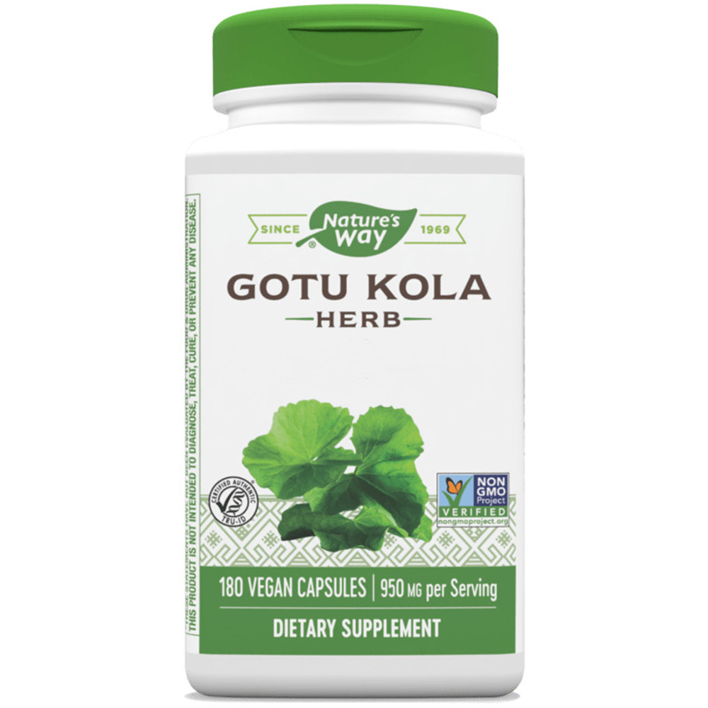 Natures Way - Gotu-Kola-Kraut (180 Kapseln) – Bild 4
