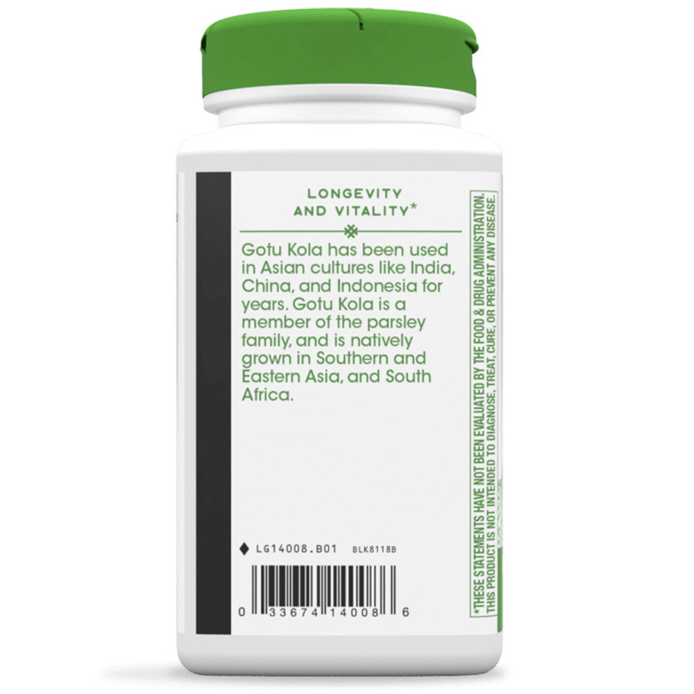 Natures Way - Gotu-Kola-Kraut (180 Kapseln) – Bild 6