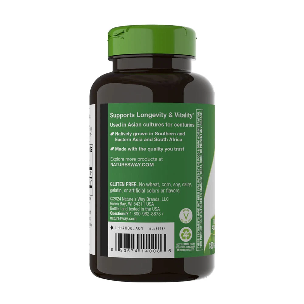 Natures Way - Gotu-Kola-Kraut (180 Kapseln) – Bild 8