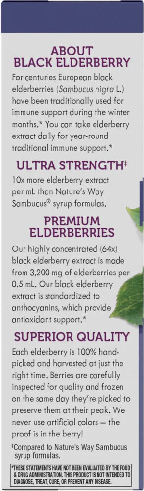 Natures Way - Sambucus Tropfen (30 ml, Holunder) – Bild 6