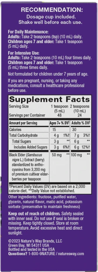 Natures Way - Traditioneller Sambucus-Immun-Sirup (240 ml) – Bild 6