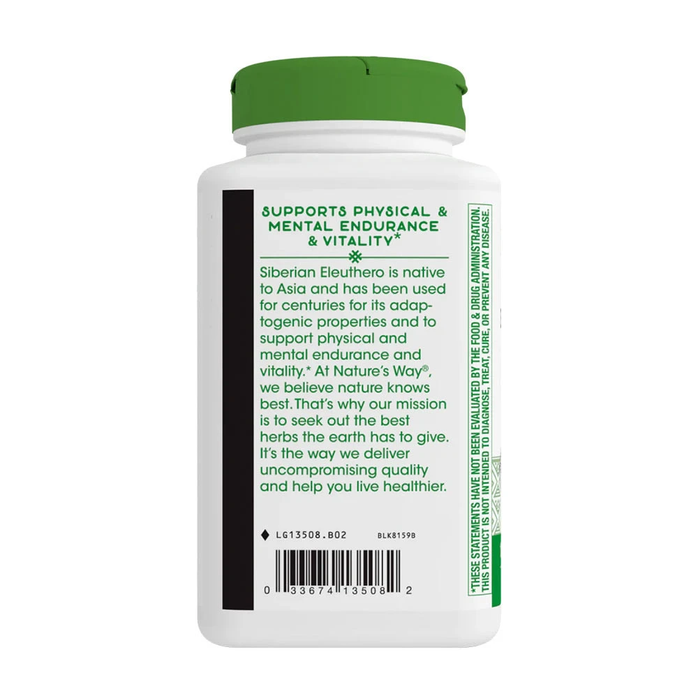 Natures Way - Sibirischer Eleuthero (180 Kapseln) – Bild 6