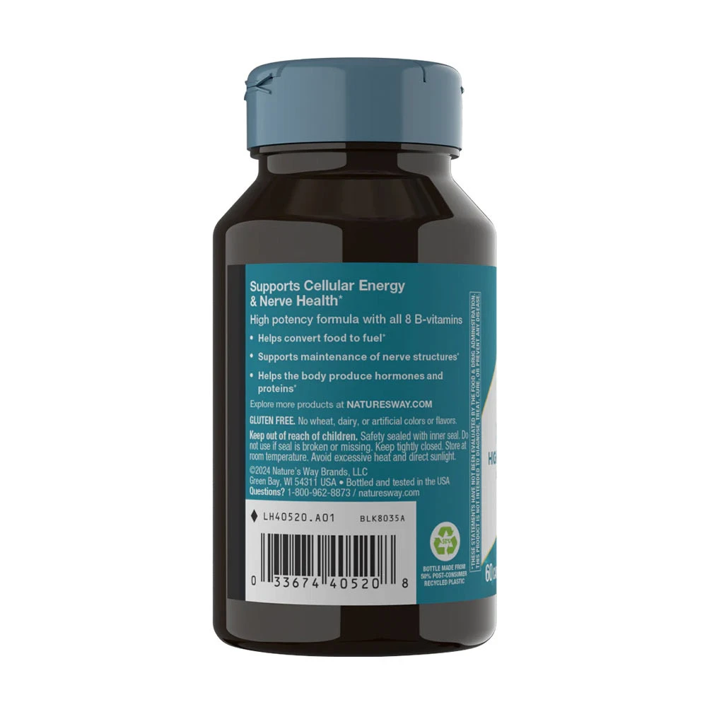 Natures Way - Vitamin B-100-Komplex (60 Kapseln) – Bild 8